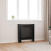 Radiatordeksel MDF svart 78 cm