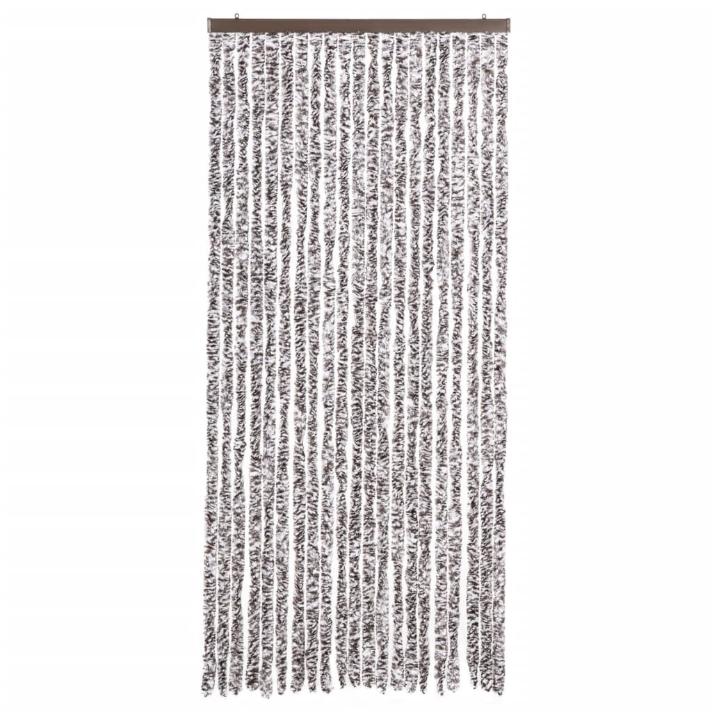 Insektgardin brun og beige 90x200 cm chenille