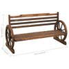 Hagebenk 142 cm heltre gran
