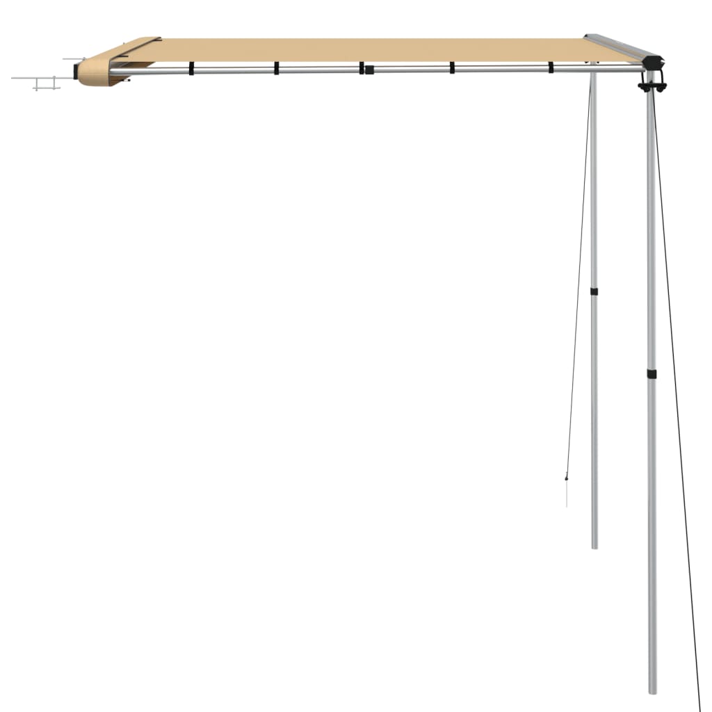Markise til bobil og campingvogn 1,8x2x2,15 m beige