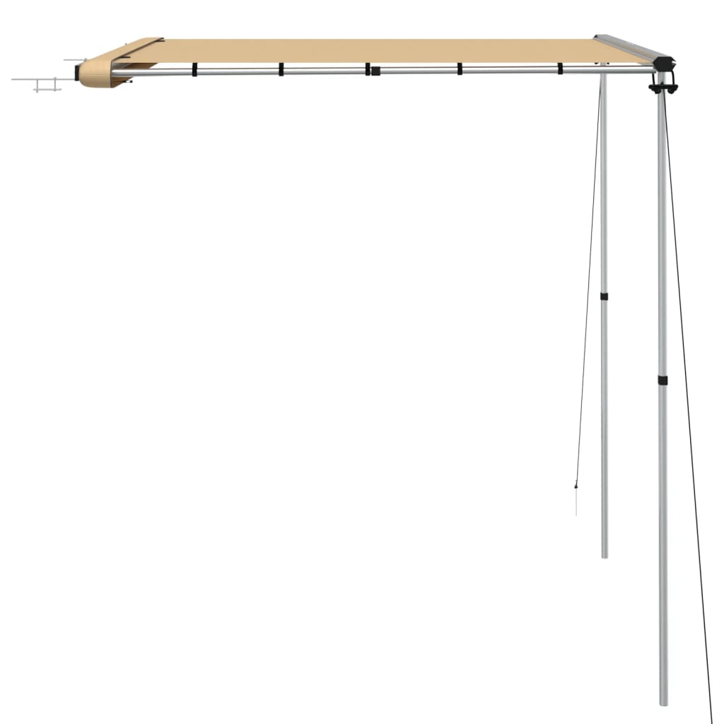 Markise til bobil og campingvogn 2x2x2,15 m beige