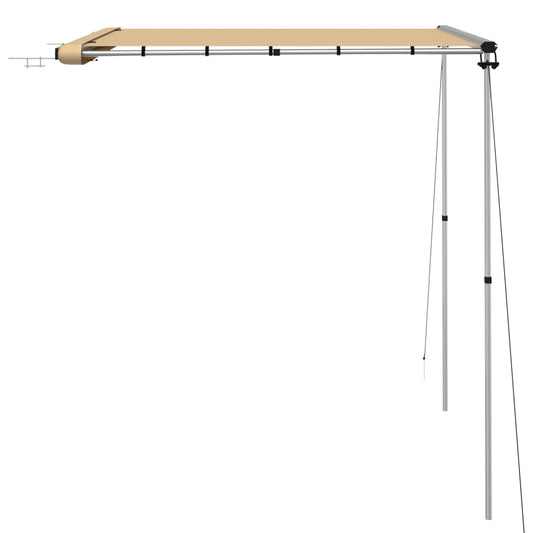 Bobil & campingmarkise 2,4x2x2,15 m beige