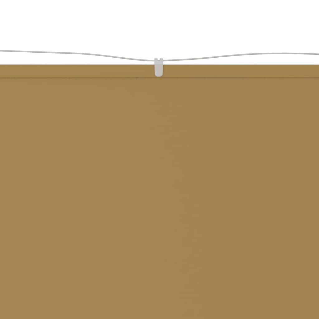 Vertikal markise beige 60x1000 cm oxfordstoff