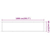 Vertikal markise beige 60x1000 cm oxfordstoff