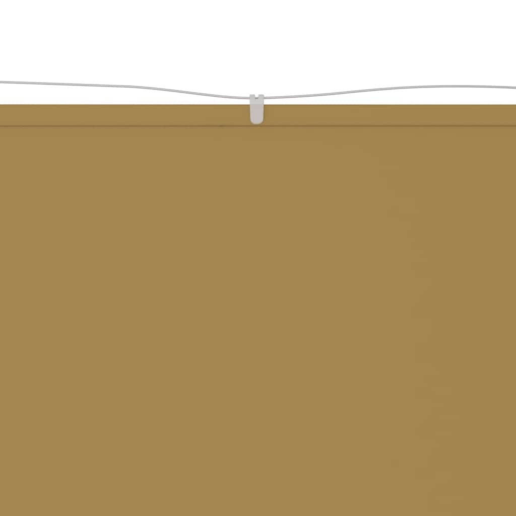 Vertikal markise beige 140x1000 cm oxfordstoff