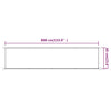Vertikal markise terrakotta 60x800 cm oxfordstoff