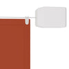 Vertikal markise terrakotta 140x420 cm oxfordstoff
