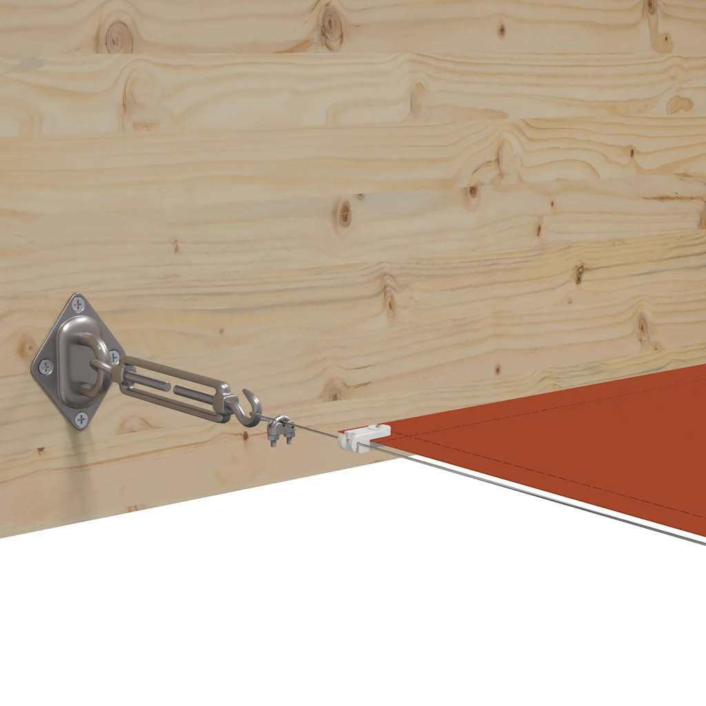 Vertikal markise terrakotta 180x1000 cm oxfordstoff