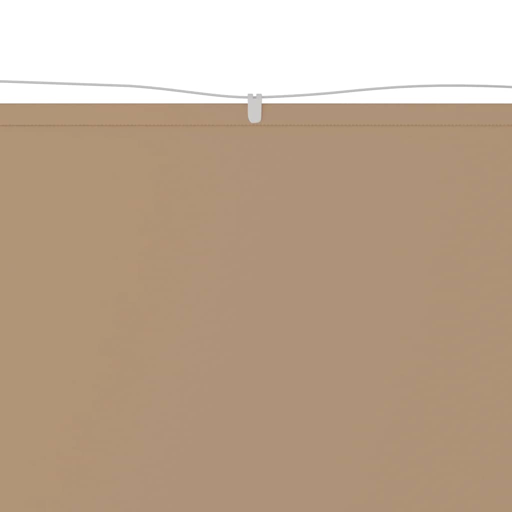 Vertikal markise gråbrun 60x1200 cm oxfordstoff