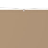 Vertikal markise gråbrun 140x600 cm oxfordstoff