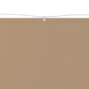 Vertikal markise gråbrun 140x800 cm oxfordstoff