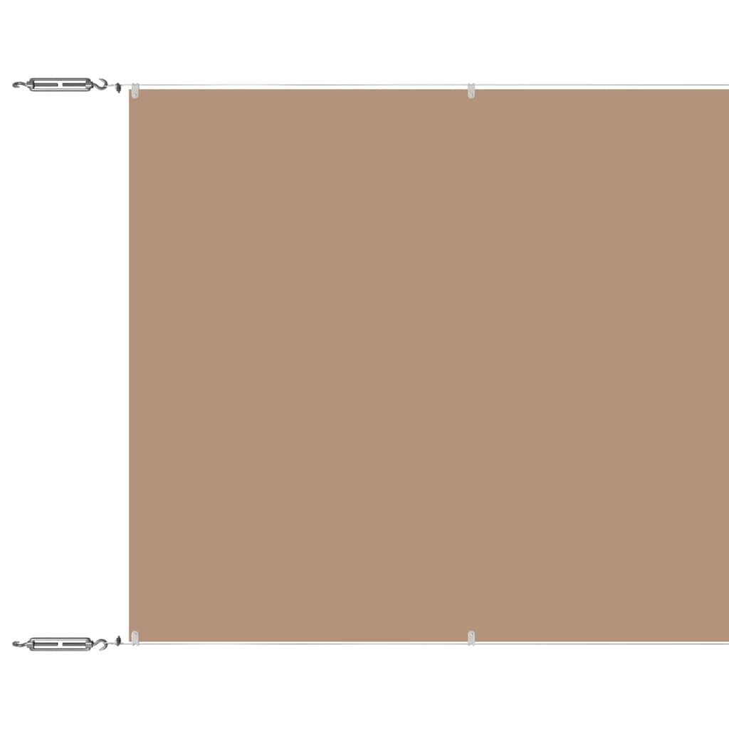 Vertikal markise gråbrun 180x1000 cm oxfordstoff