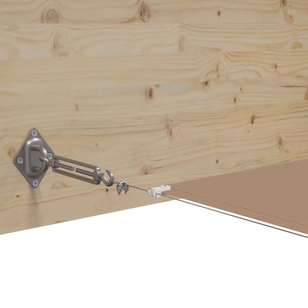 Vertikal markise gråbrun 180x1000 cm oxfordstoff