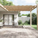 Vertikal markise gråbrun 180x1000 cm oxfordstoff