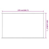 Vertikal markise blå 250x270 cm oxfordstoff