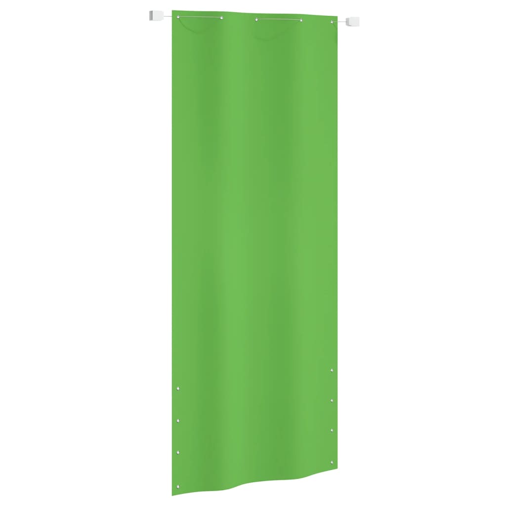 Balkongskjerm lysegrønn 100x240 cm oxfordstoff