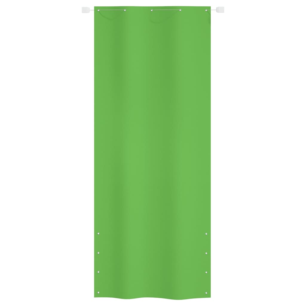 Balkongskjerm lysegrønn 100x240 cm oxfordstoff