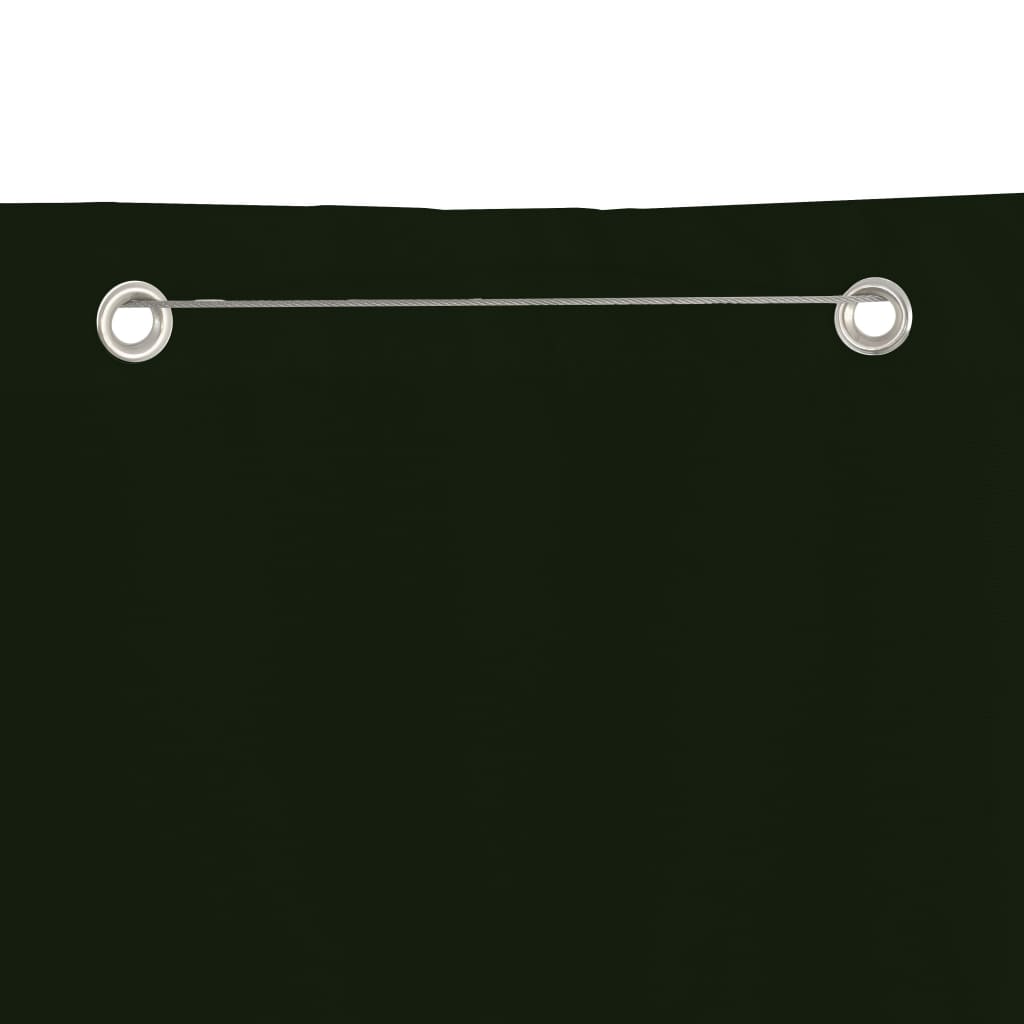 Balkongskjerm mørkegrønn 140x240 cm oxfordstoff
