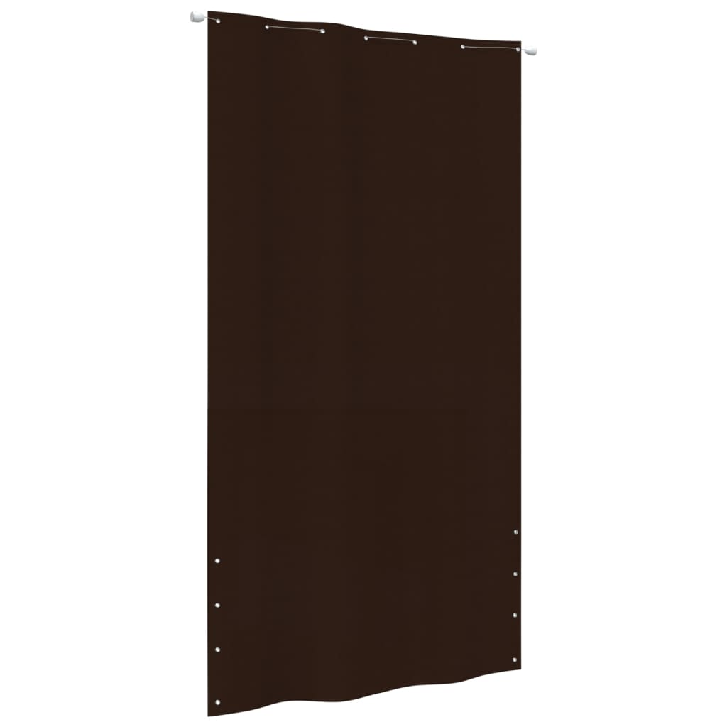 Balkongskjerm brun 140x240 cm oxfordstoff vidaXL