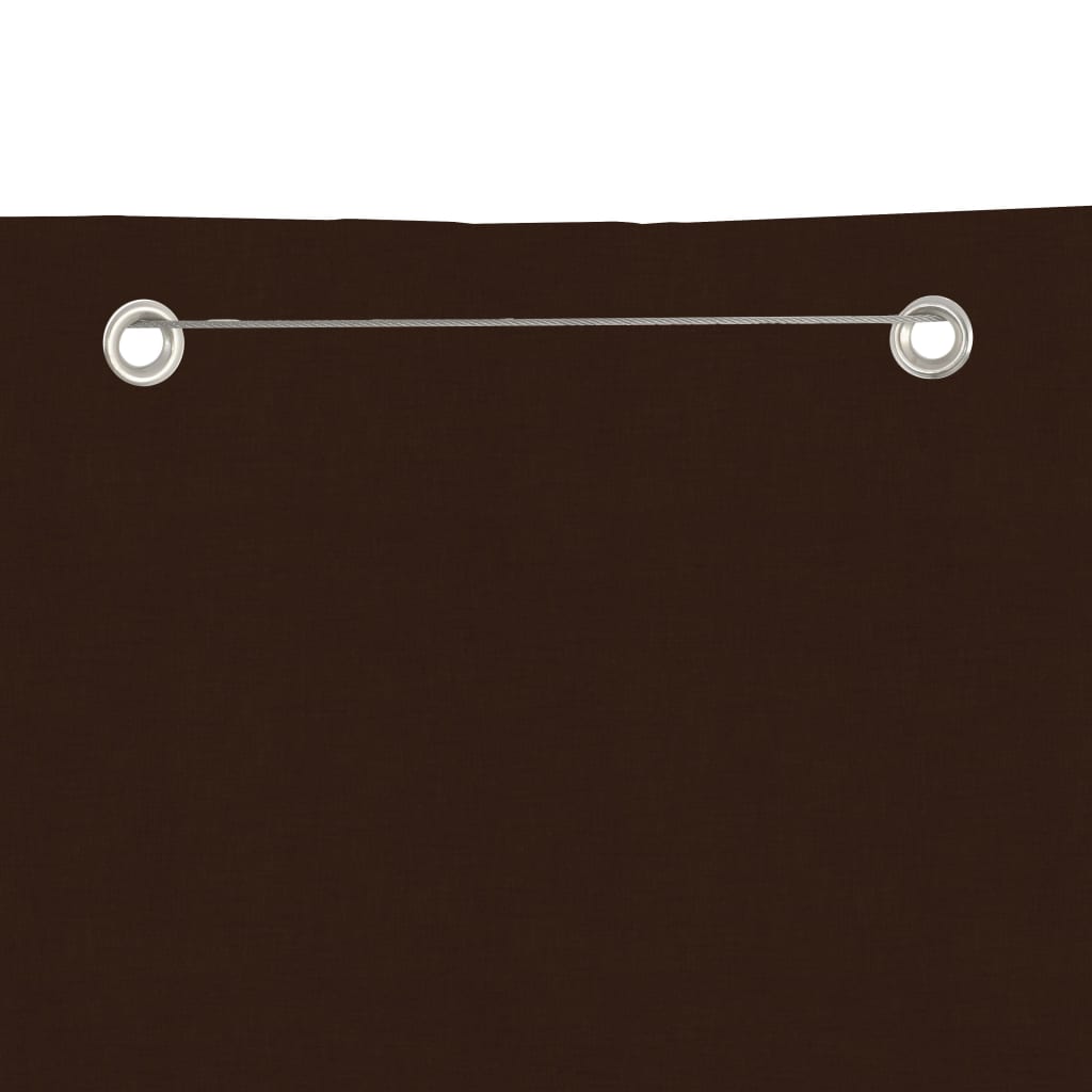 Balkongskjerm brun 140x240 cm oxfordstoff vidaXL