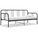 Ramme til sovesofa svart metall 90x200 cm