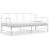Uttrekkbar ramme til sovesofa hvit metall 90x200 cm