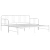 Uttrekkbar ramme til sovesofa hvit metall 90x200 cm