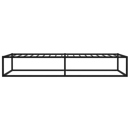 Sengeramme svart metall 90x200 cm