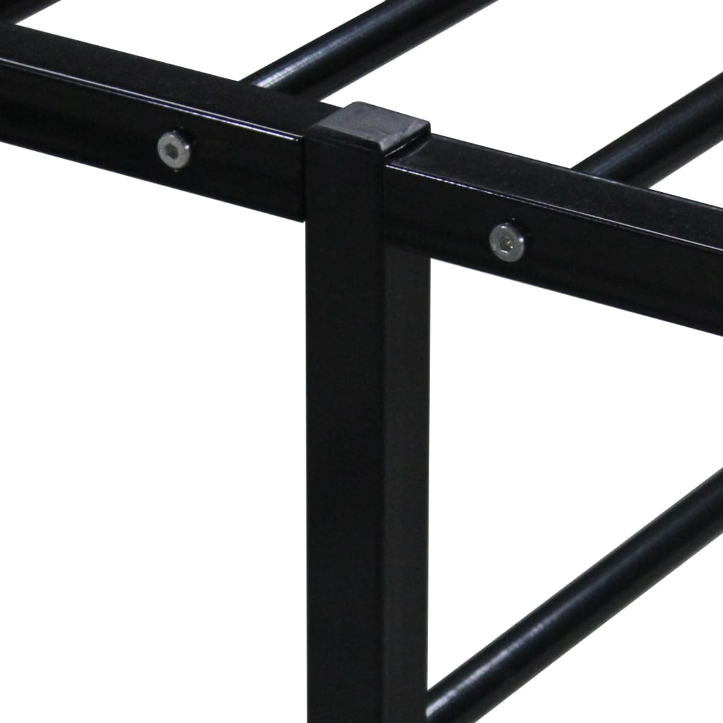 Sengeramme svart metall 90x200 cm
