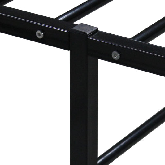 Sengeramme svart metall 90x200 cm