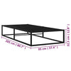 Sengeramme svart metall 90x200 cm