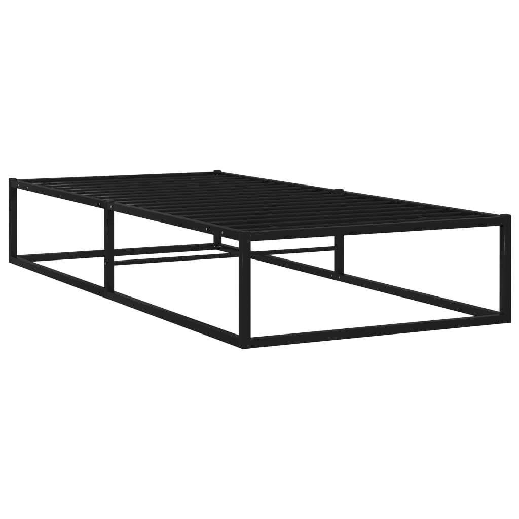 Sengeramme svart metall 100x200 cm