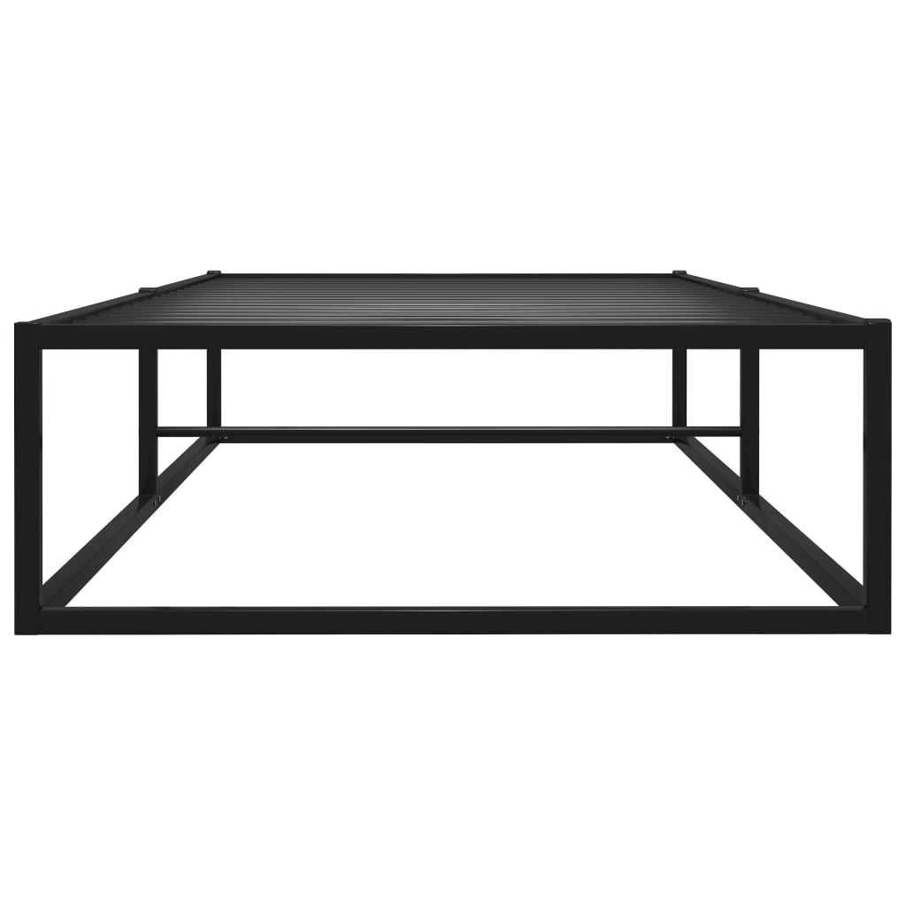 Sengeramme svart metall 100x200 cm
