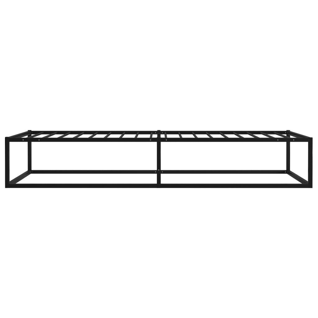Sengeramme svart metall 100x200 cm