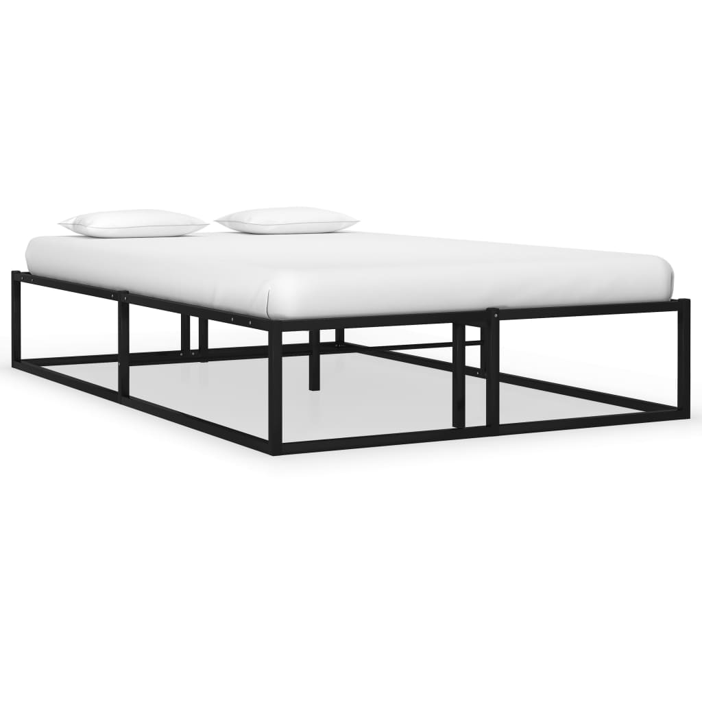 Sengeramme svart metall 120x200 cm