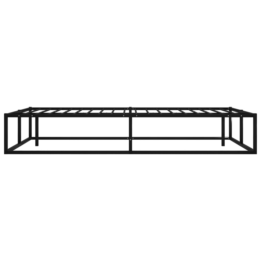 Sengeramme svart metall 120x200 cm