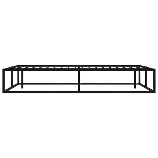 Sengeramme svart metall 120x200 cm