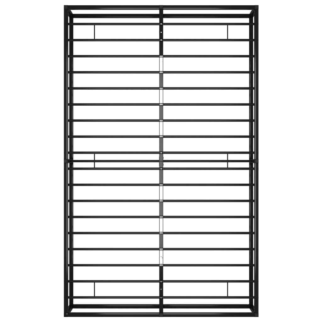 Sengeramme svart metall 120x200 cm