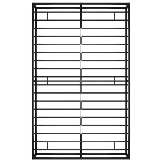 Sengeramme svart metall 120x200 cm