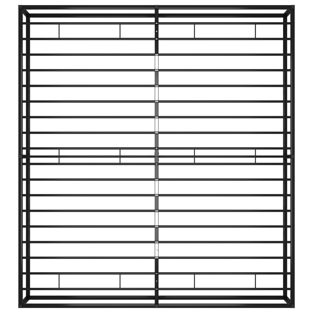 Sengeramme svart metall 140x200 cm