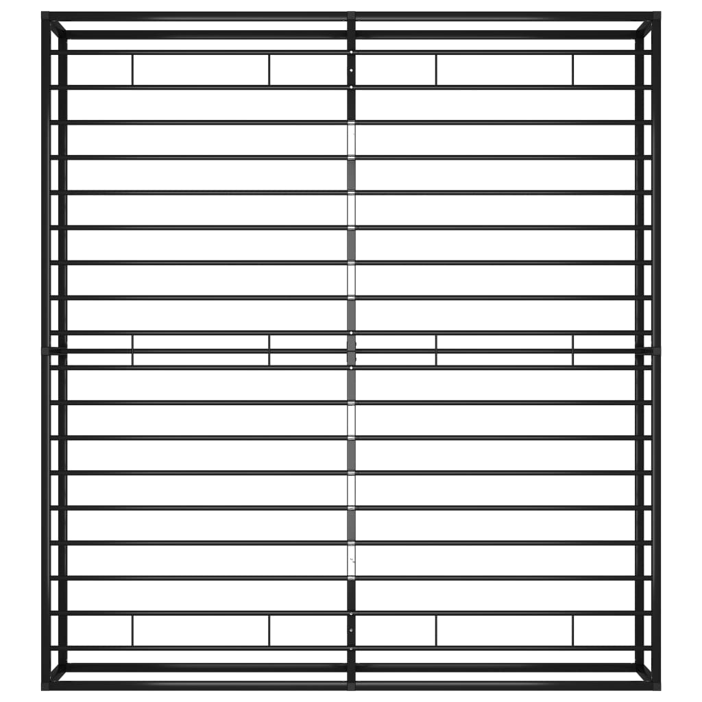 Sengeramme svart metall 160x200 cm