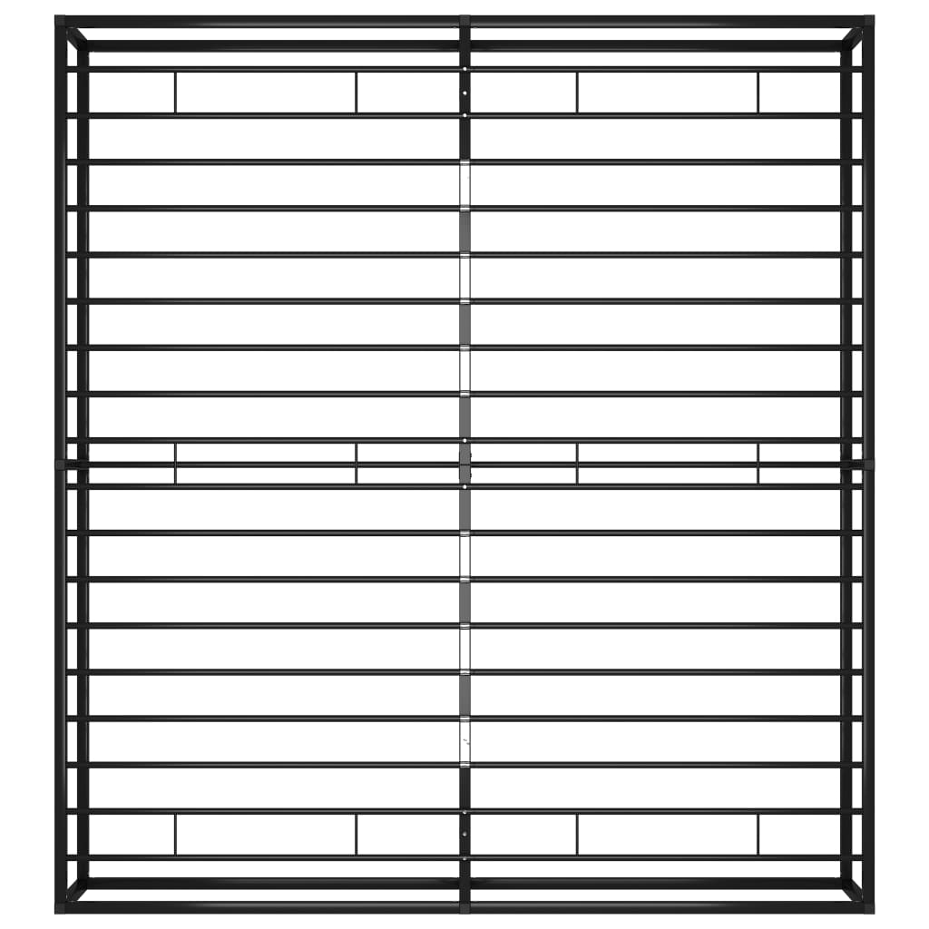 Sengeramme svart metall 180x200 cm