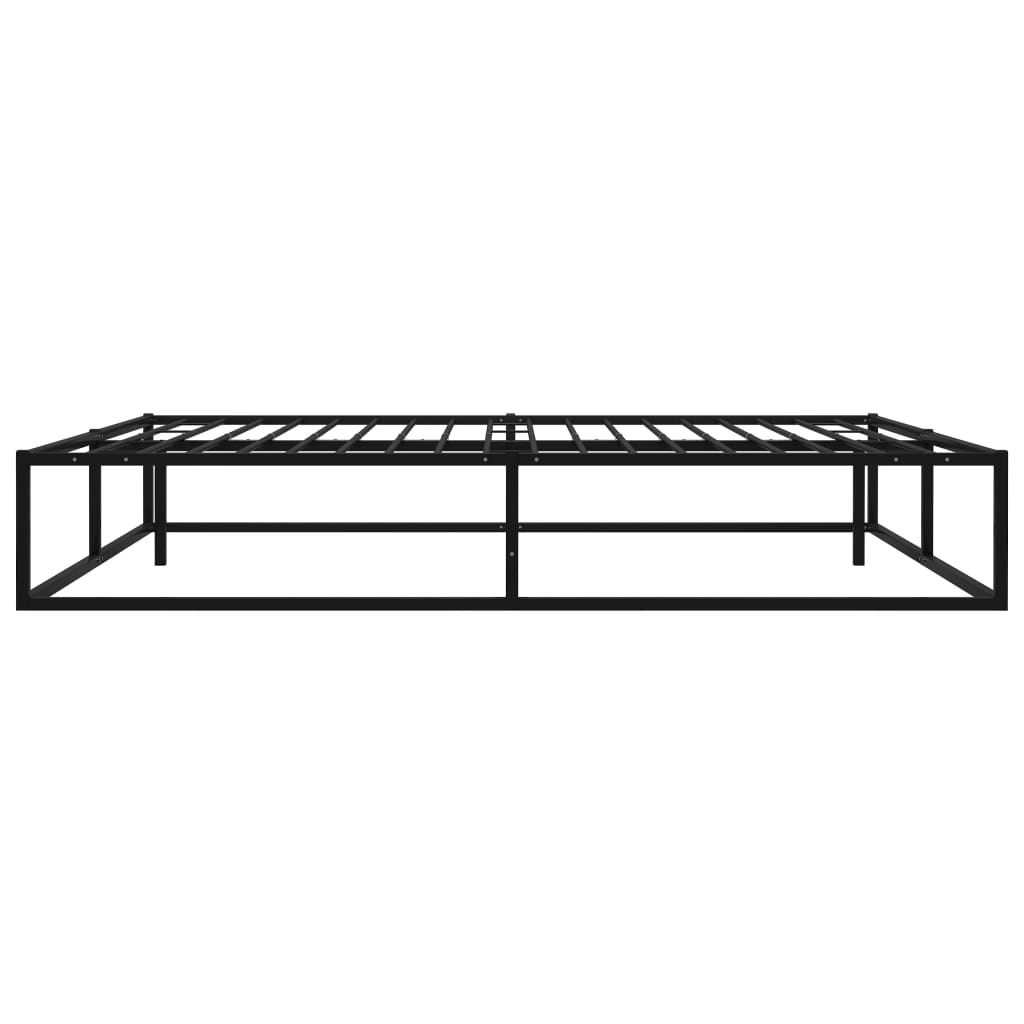 Sengeramme svart metall 200x200 cm