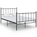 Sengeramme svart metall 120x200 cm