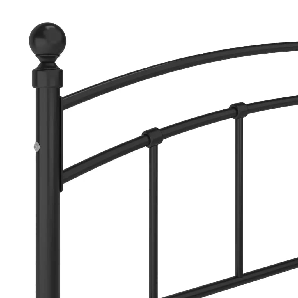 Sengeramme svart metall 160x200 cm