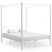 Himmelsengeramme hvit metall 160x200 cm