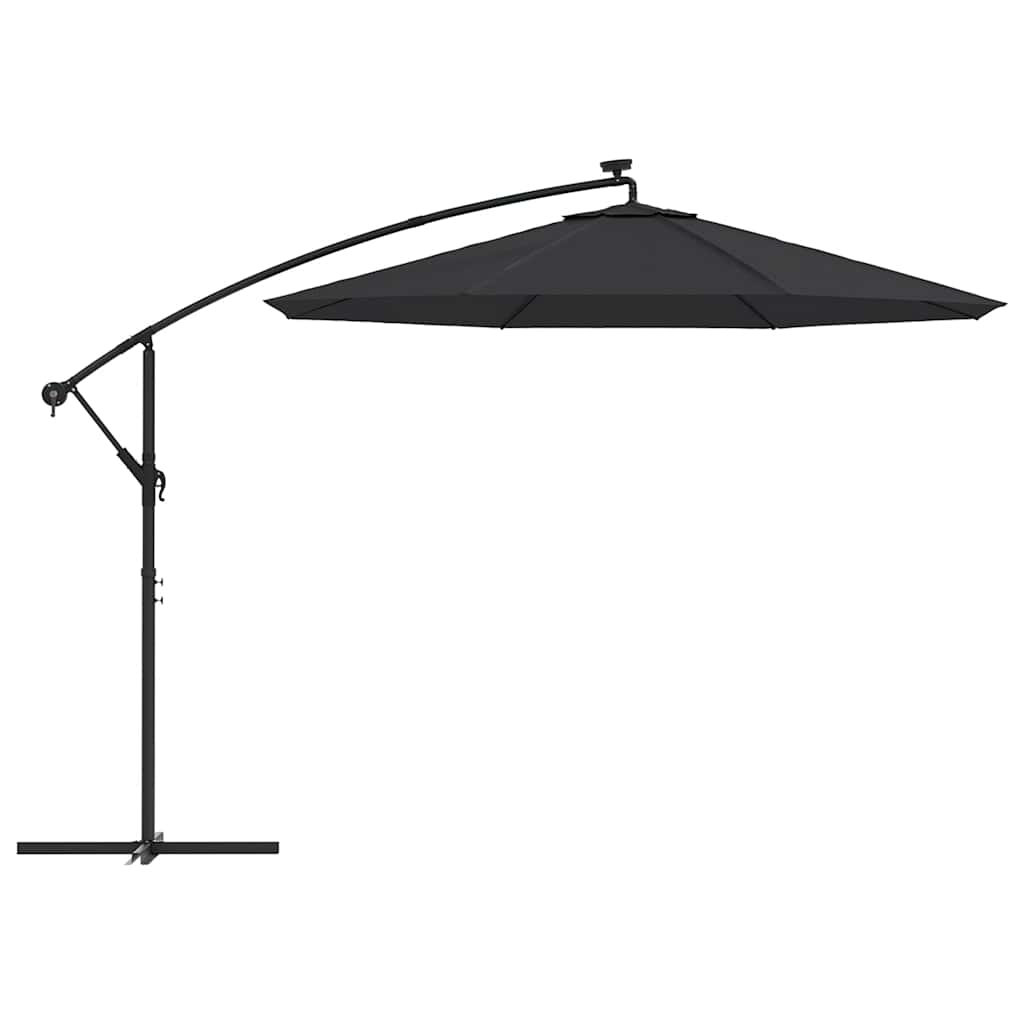 Erstatningsstoff for hengeparasoll svart 300 cm