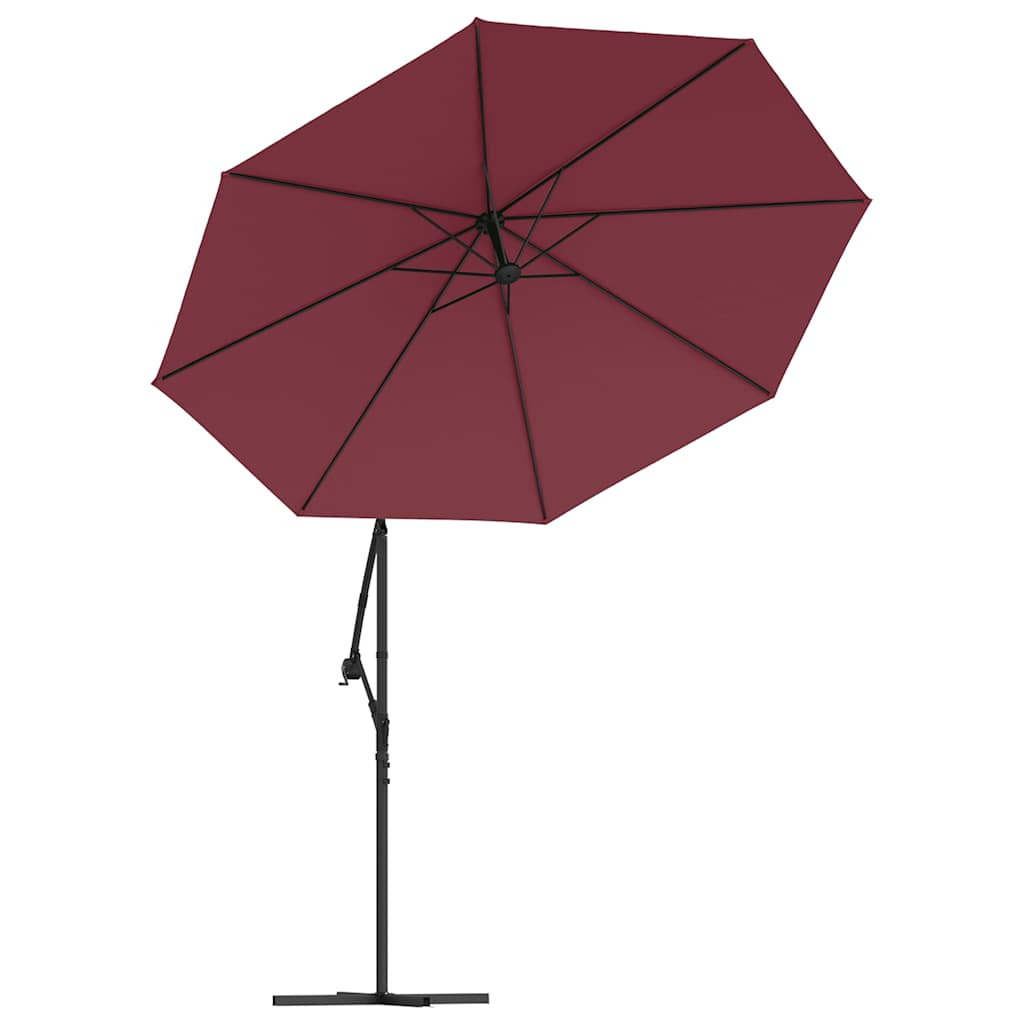 Erstatningsstoff for hengeparasoll vinrød 300 cm vidaXL