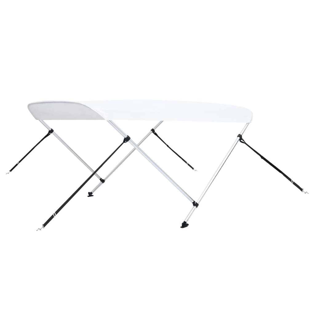 Biminitopp 2-buet hvit 180x130x110 cm vidaXL