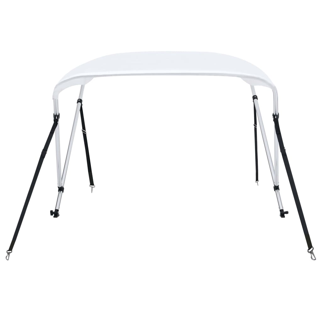 Biminitopp 2-buet hvit 180x130x110 cm vidaXL